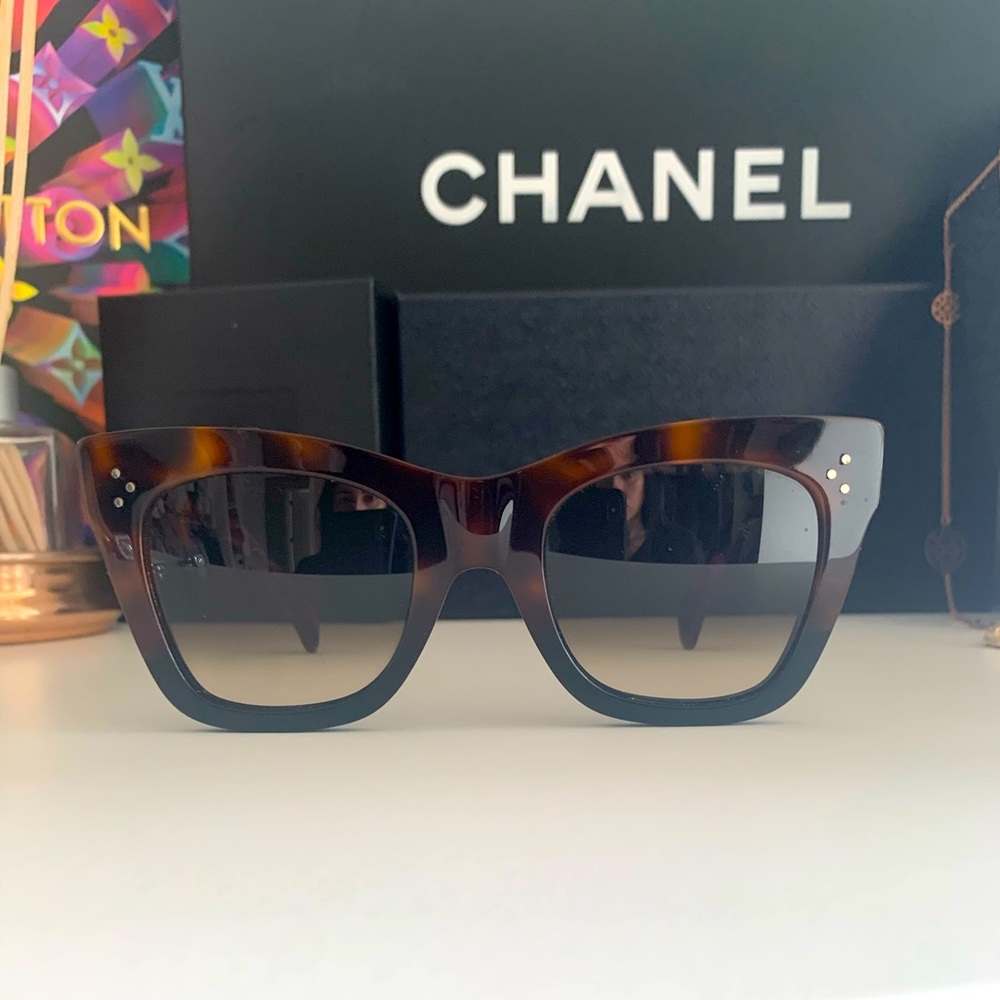COPY - Celine CL41090/S Brown Tortoise Sunglasses